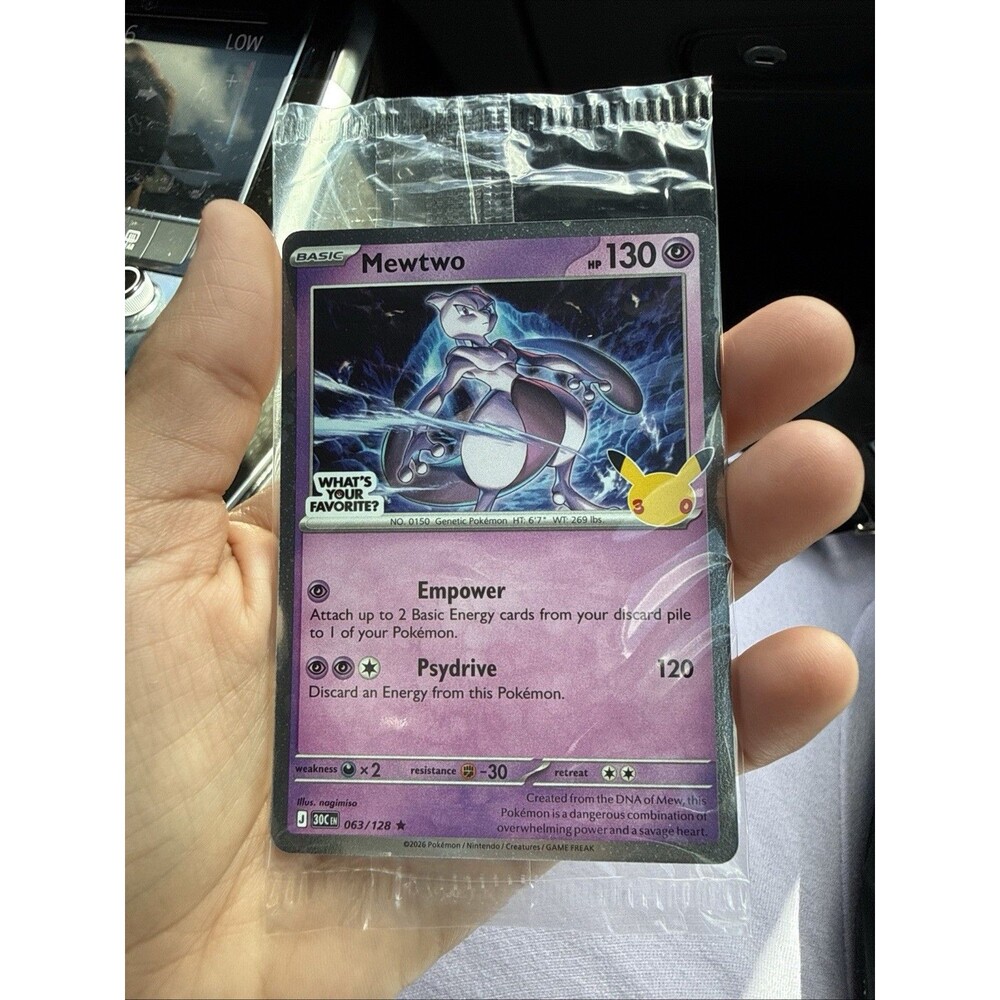 Target Mewtwo Pokemon Promo Family Event 30th Anniversary (Sealed!)